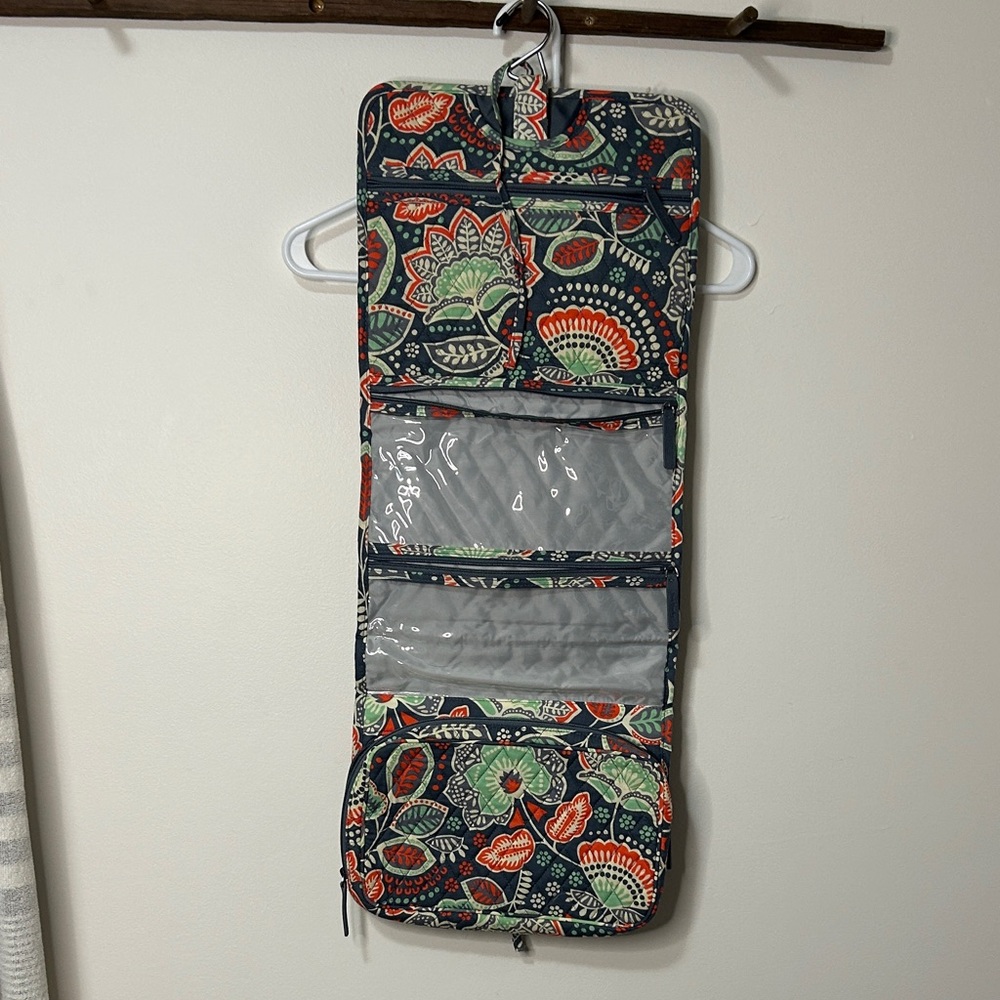 Vera Bradley Floral Hanging Organizer - Red, Green, Blue - Picture 1 of 5